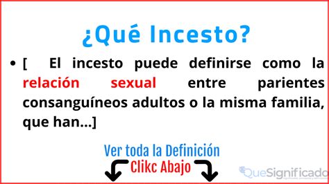 que es el insesto|Incesto